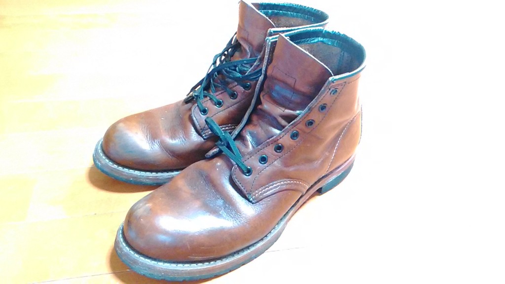 レッドウィングのブーツのカビ取り＆丸洗いの靴修理
