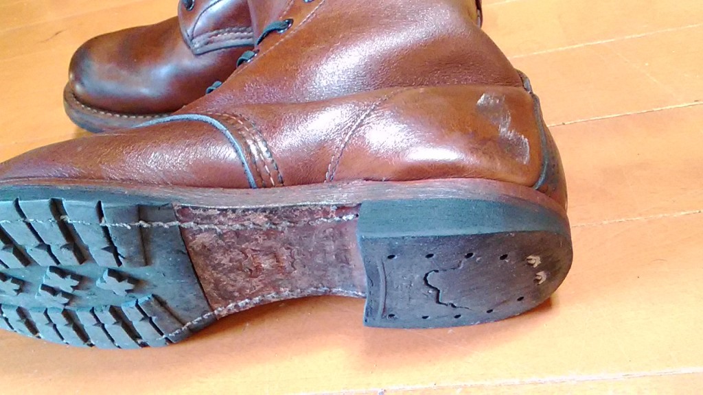 レッドウィングのブーツのヒール交換の靴修理