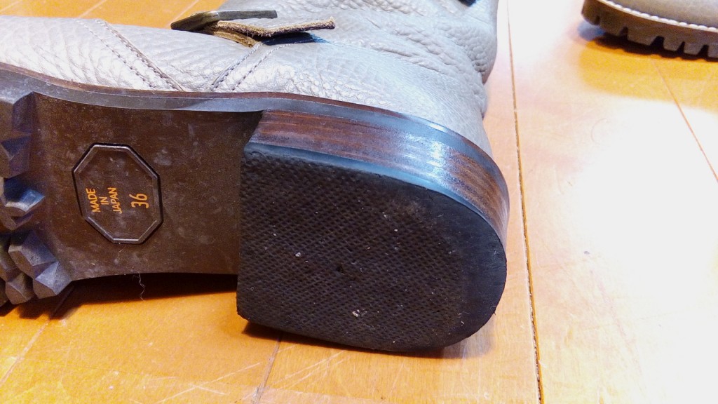 レディースブーツのトップリフト交換＆アッパー補修の靴修理