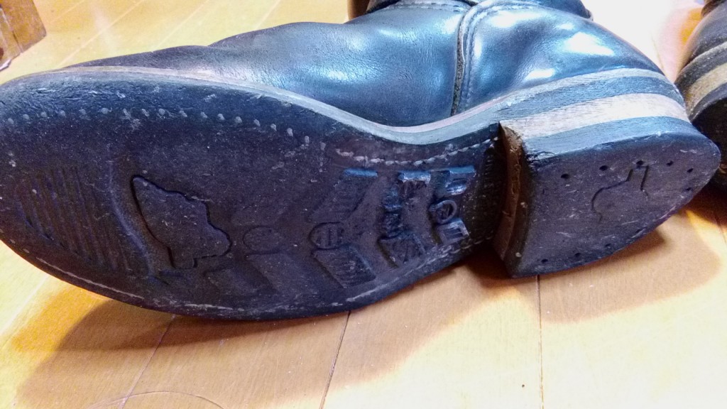 レッドウィングのブーツのオールソールの靴修理