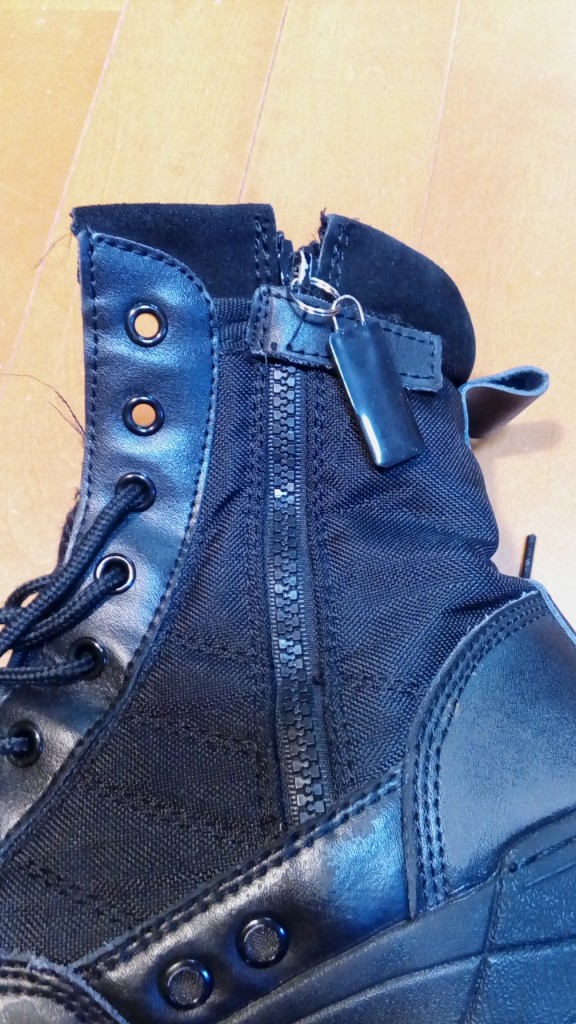 靴修理品102：ブーツのファスナー交換の靴修理