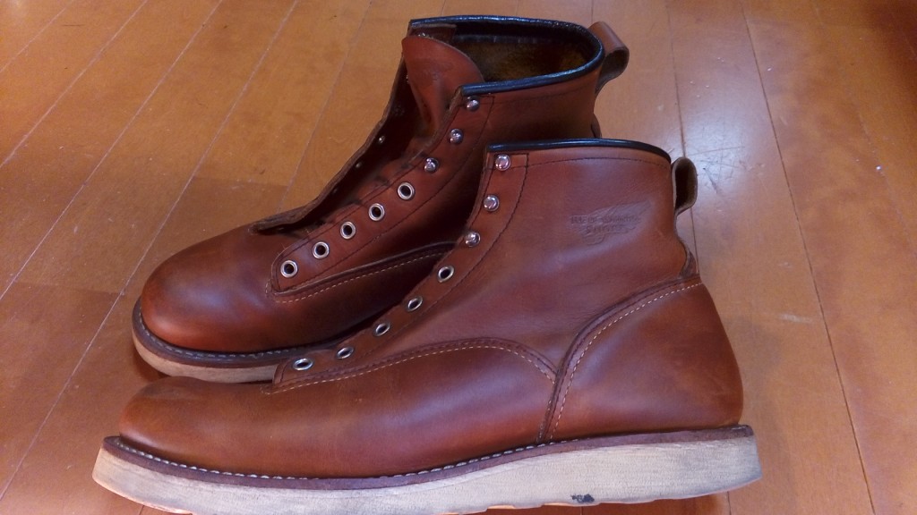 レッドウィングの靴修理9：レッドウィングのブーツの丸洗いの靴修理