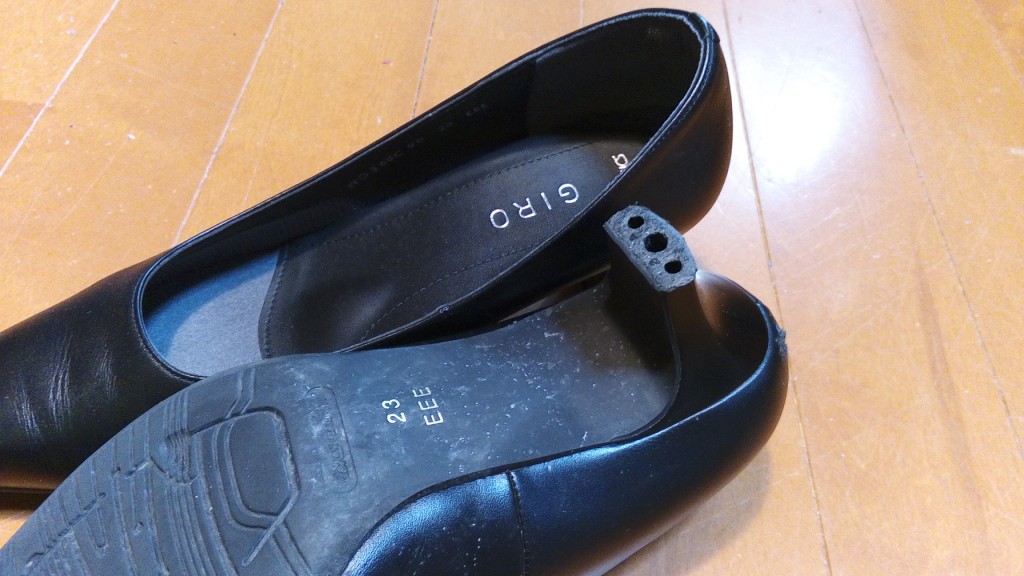 靴修理品113：レディースパンプスのヒール交換の靴修理