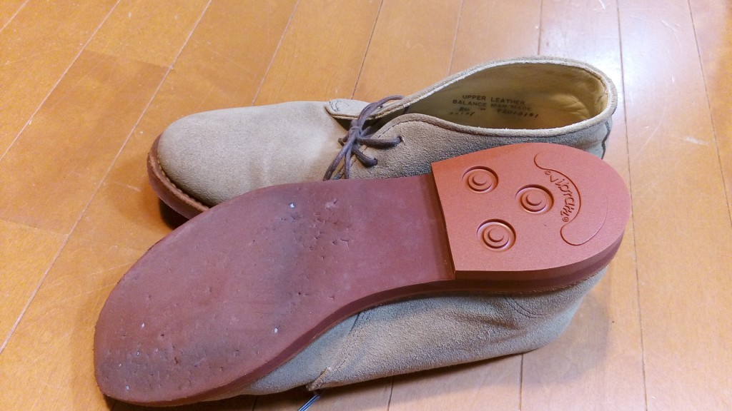 靴修理品120：ウォークオーバーのヒール交換の靴修理