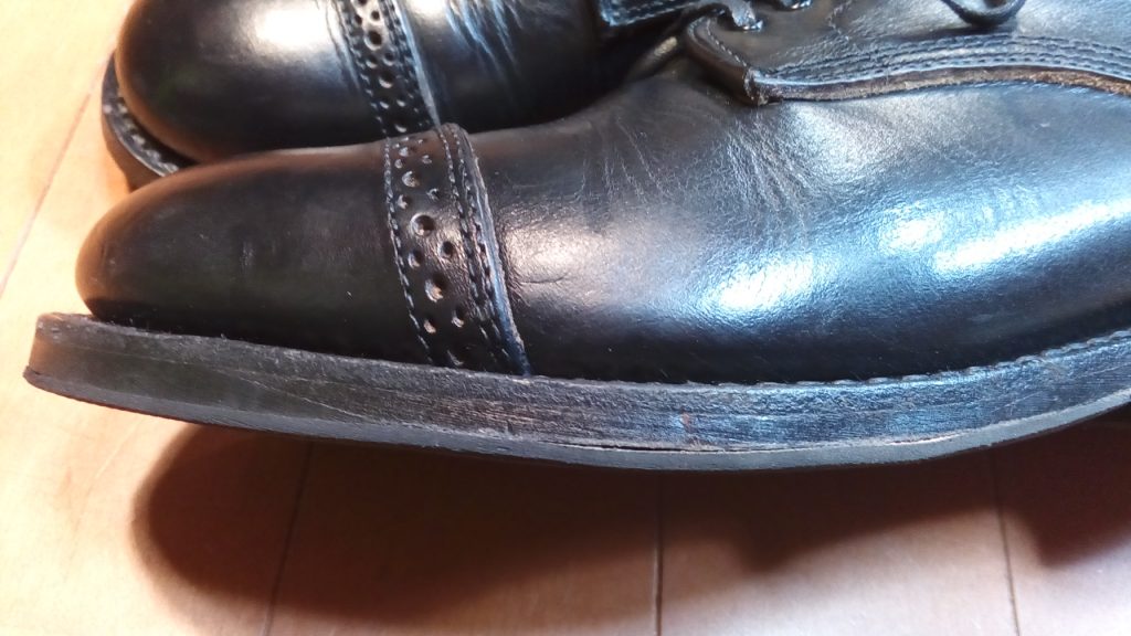 靴修理品136：Wheel Robeのつま先ソール補修の靴修理