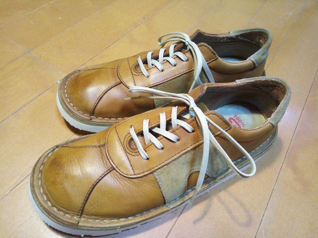 靴修理品147：カンペールのスニーカーのオールソールの靴修理