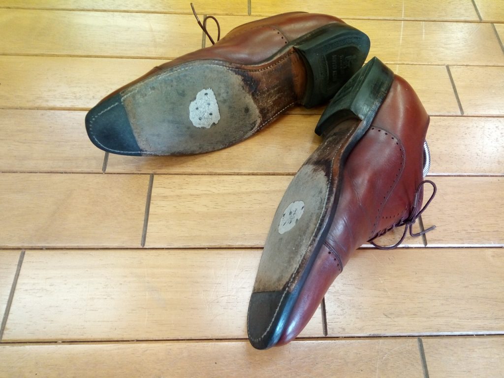 メンズシューズのマッケイオールソールの靴修理