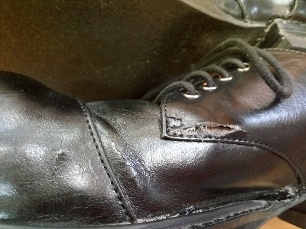 レディース靴の中底補修＆アッパー補修の靴修理