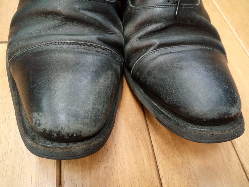 スコッチグレインのストレートチップのオールソールの靴修理