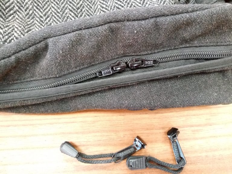 バッグのファスナースライダー交換の鞄修理