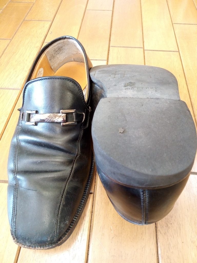 バーバリーのローファーのオールソール交換の靴修理