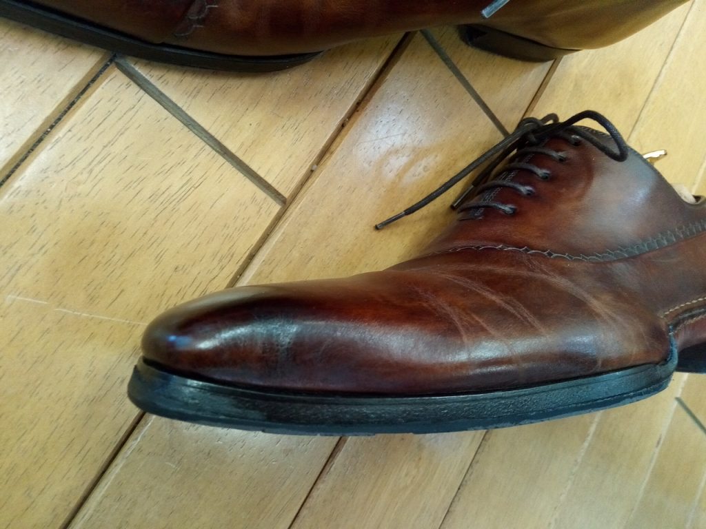 マグナーニのゴム半張りの靴修理