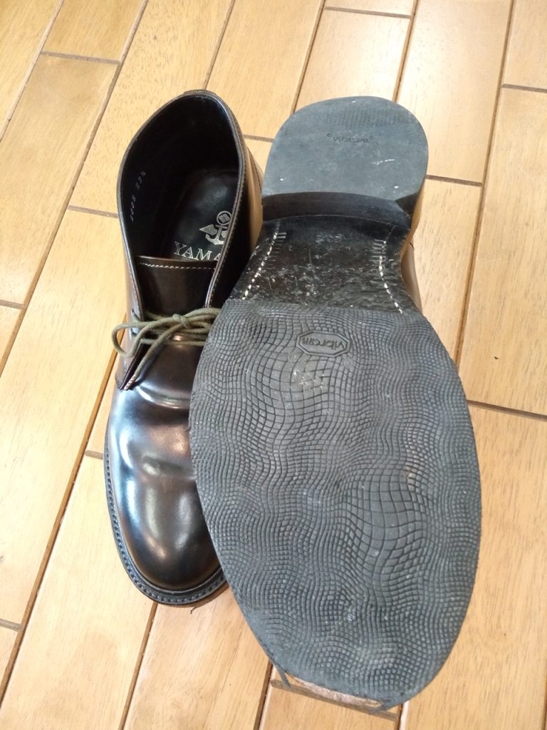 メンズ・トゥスチールの取付の靴修理